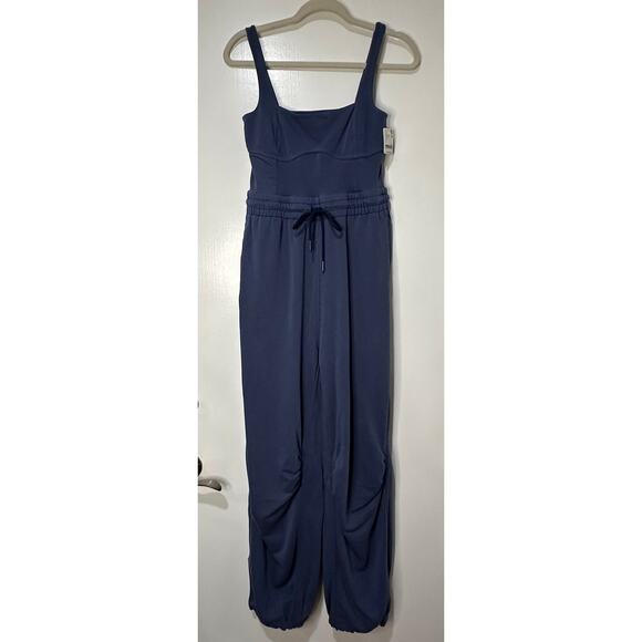 Free People Inbound Onesie Midnight Navy Size Small NWT Chic Comfy Stretchy - Picture 2 of 16